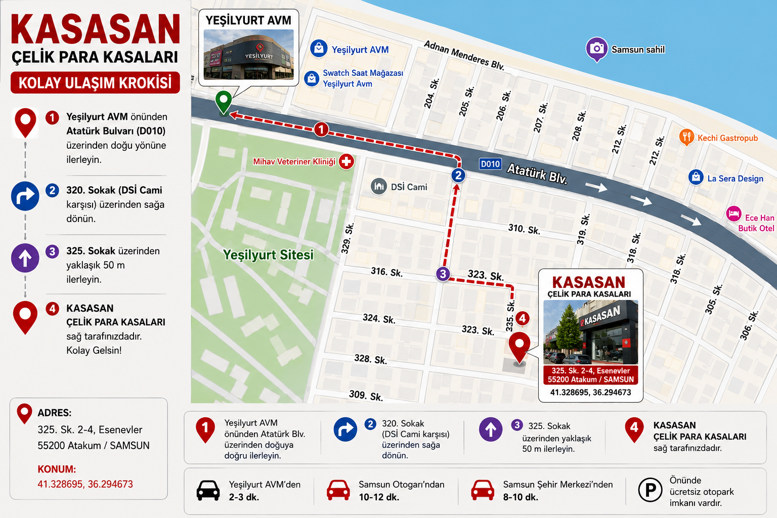 Kasasan Yol Tarifi